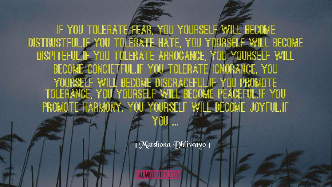 Ignorance Love Quotes quotes by Matshona Dhliwayo