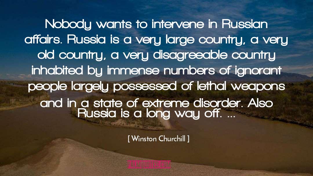 Ignorant People quotes by Winston Churchill