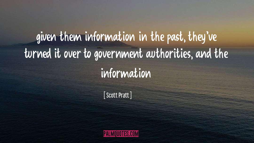 Ignore Over Information quotes by Scott Pratt