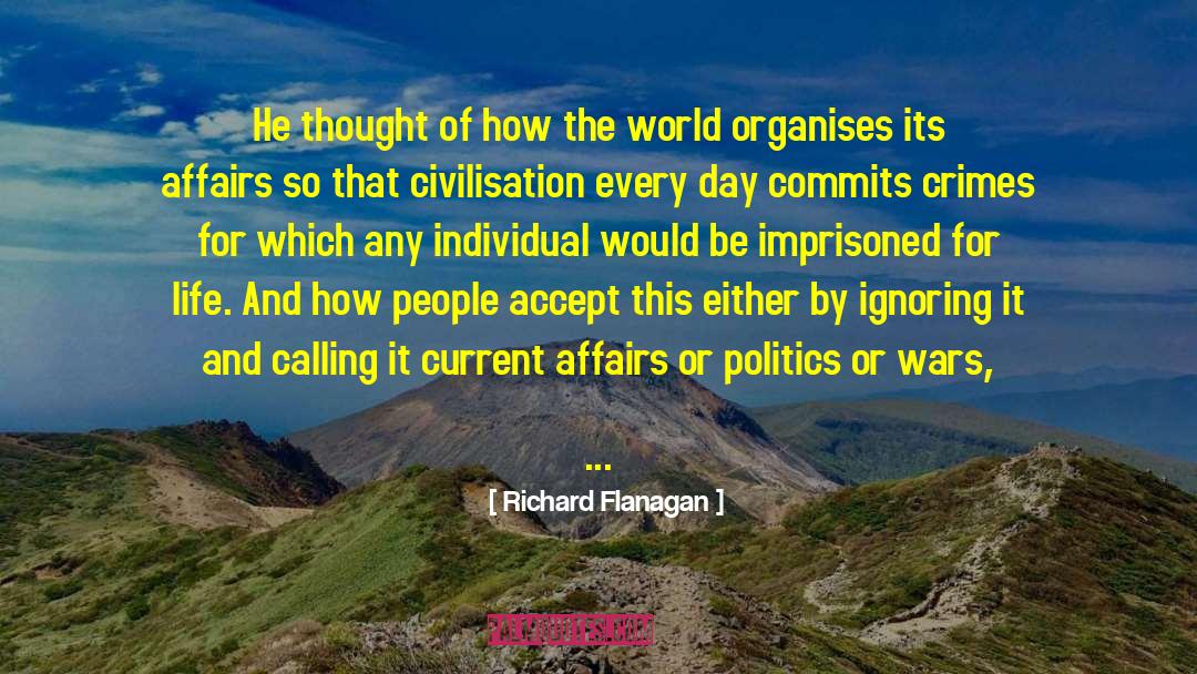 Ignoring Gf quotes by Richard Flanagan