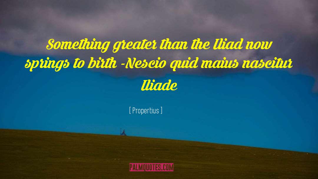 Iliad quotes by Propertius