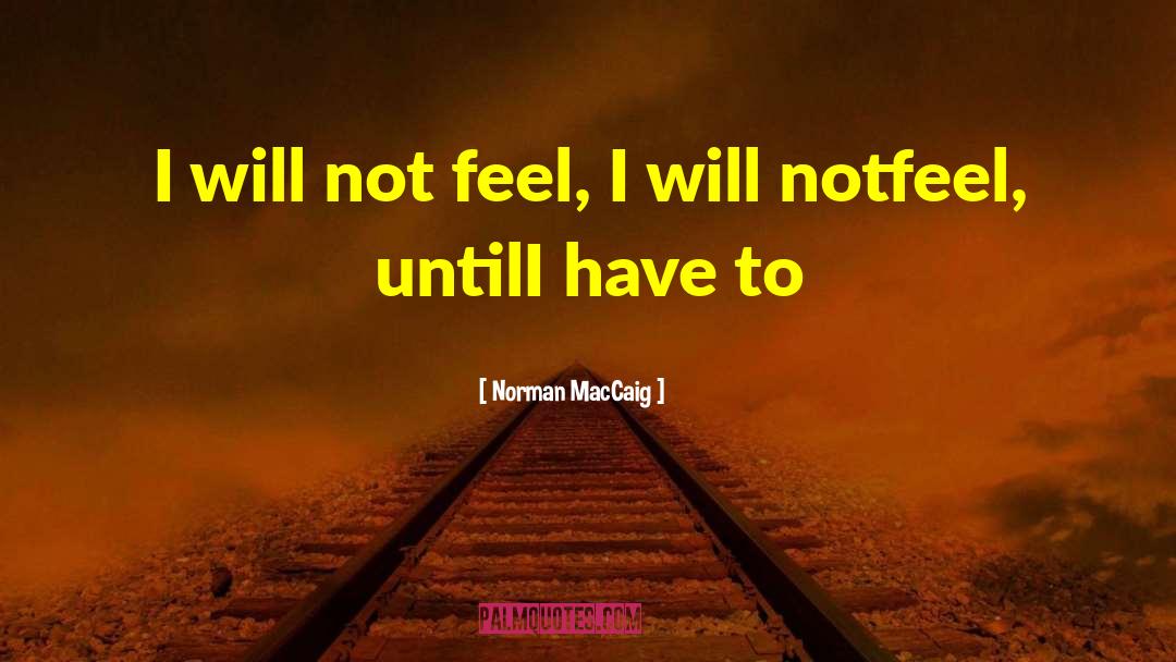 Ill Feelings quotes by Norman MacCaig