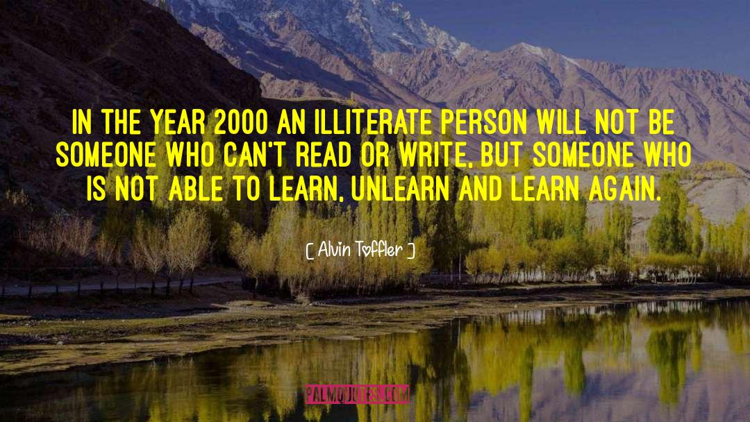 Illiterate Person quotes by Alvin Toffler