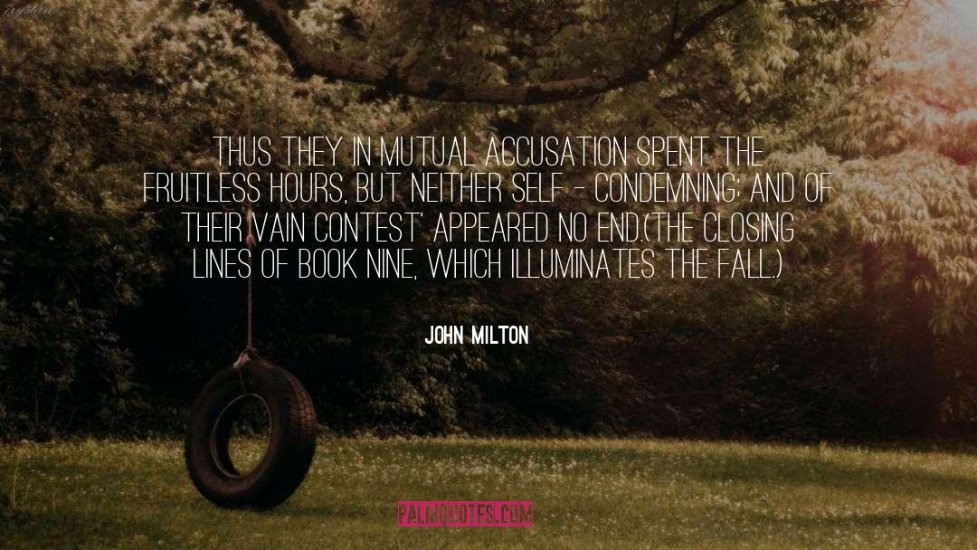 Illuminates quotes by John Milton