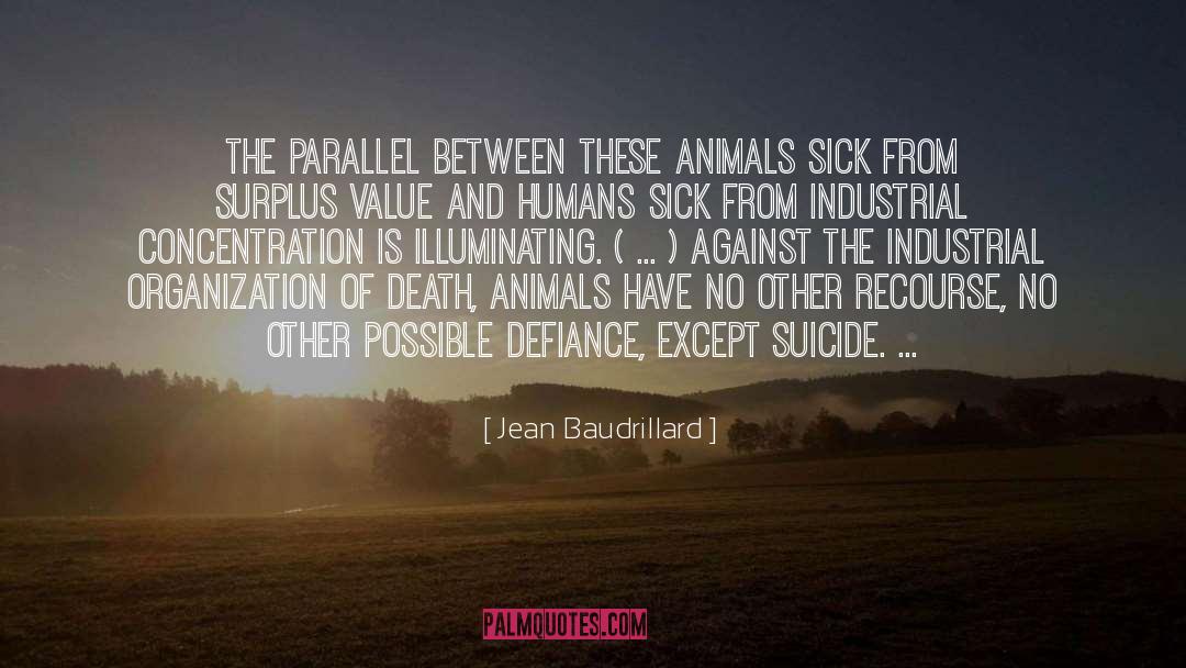 Illuminating quotes by Jean Baudrillard
