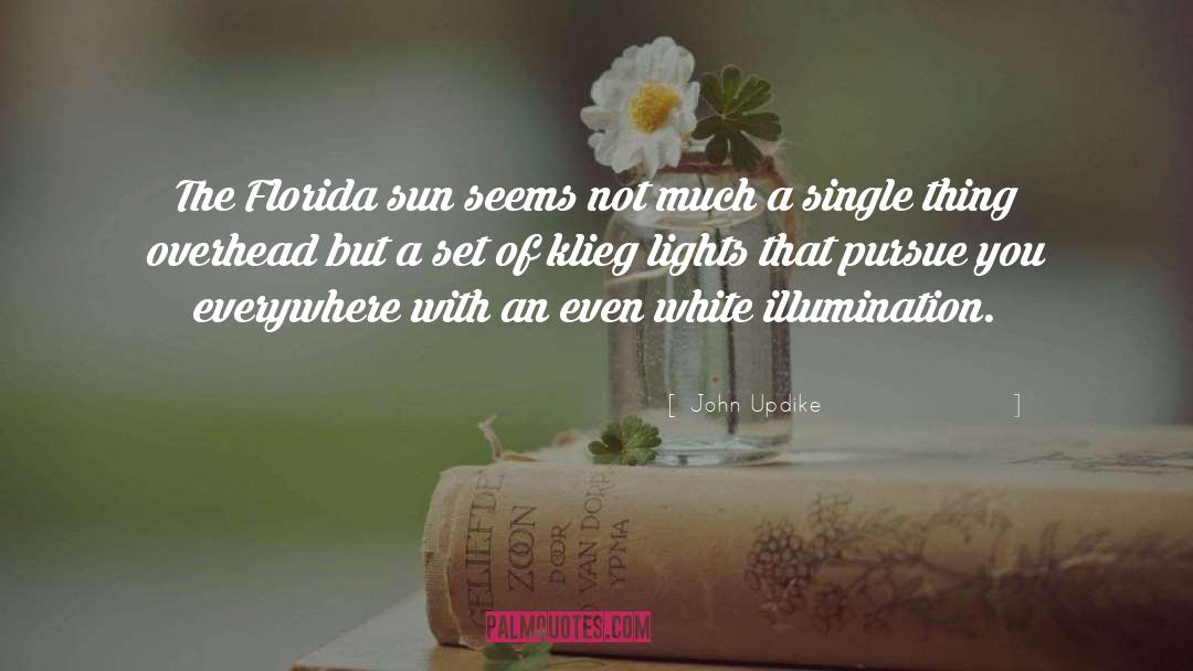Illumination quotes by John Updike