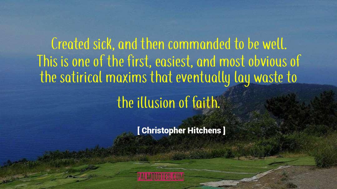 Illusion Of Grandeur quotes by Christopher Hitchens