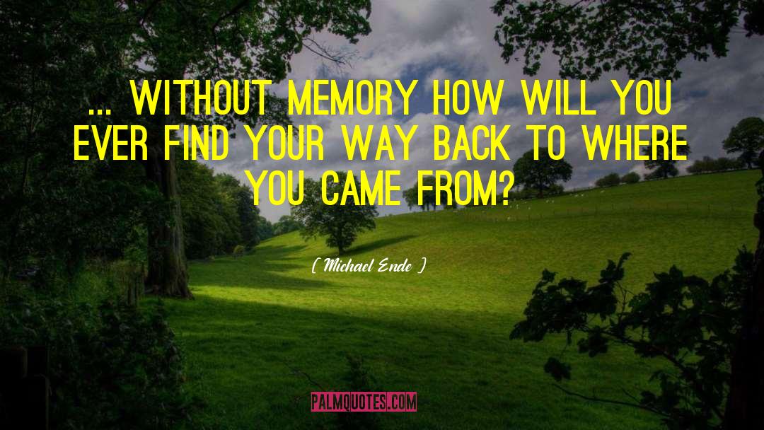 Illusion Of Memory quotes by Michael Ende