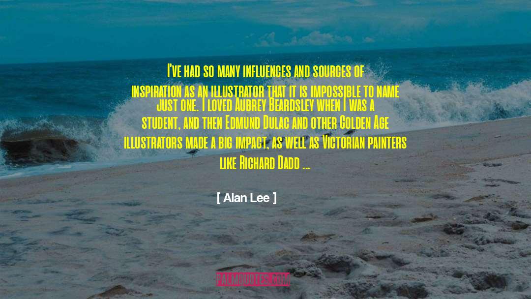 Illustrators quotes by Alan Lee