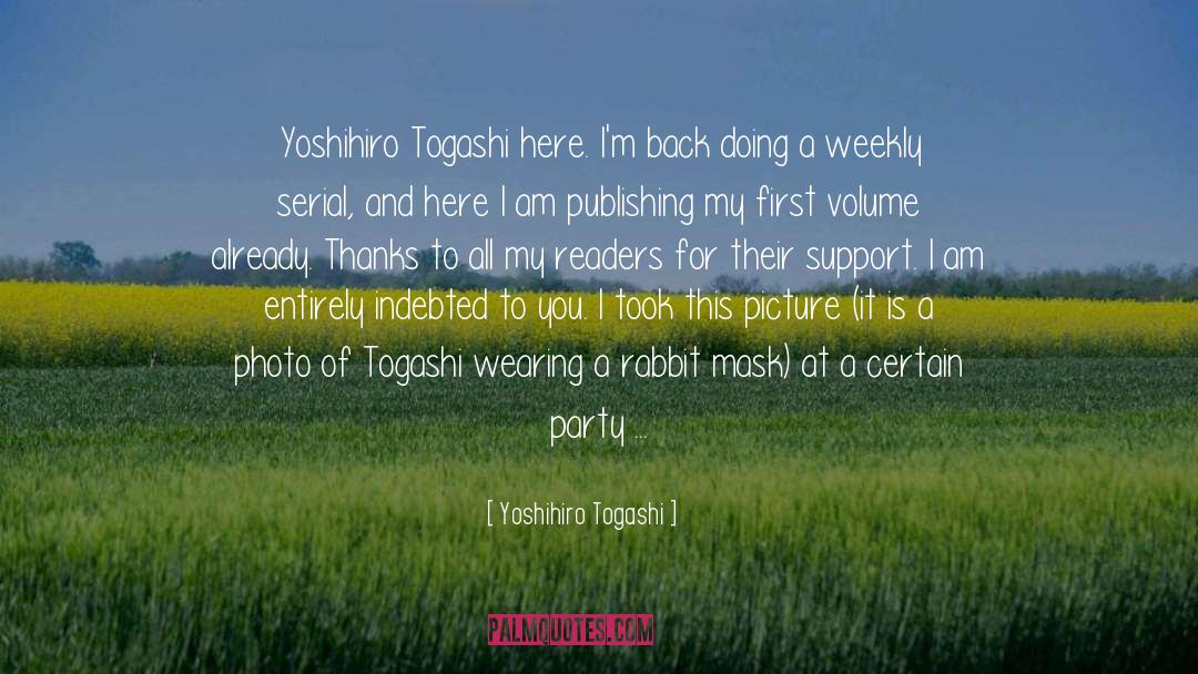 Im Back quotes by Yoshihiro Togashi