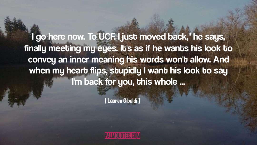 Im Back quotes by Lauren Gibaldi