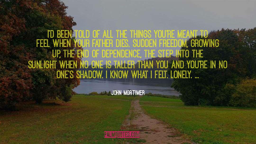 Im Lonely quotes by John Mortimer