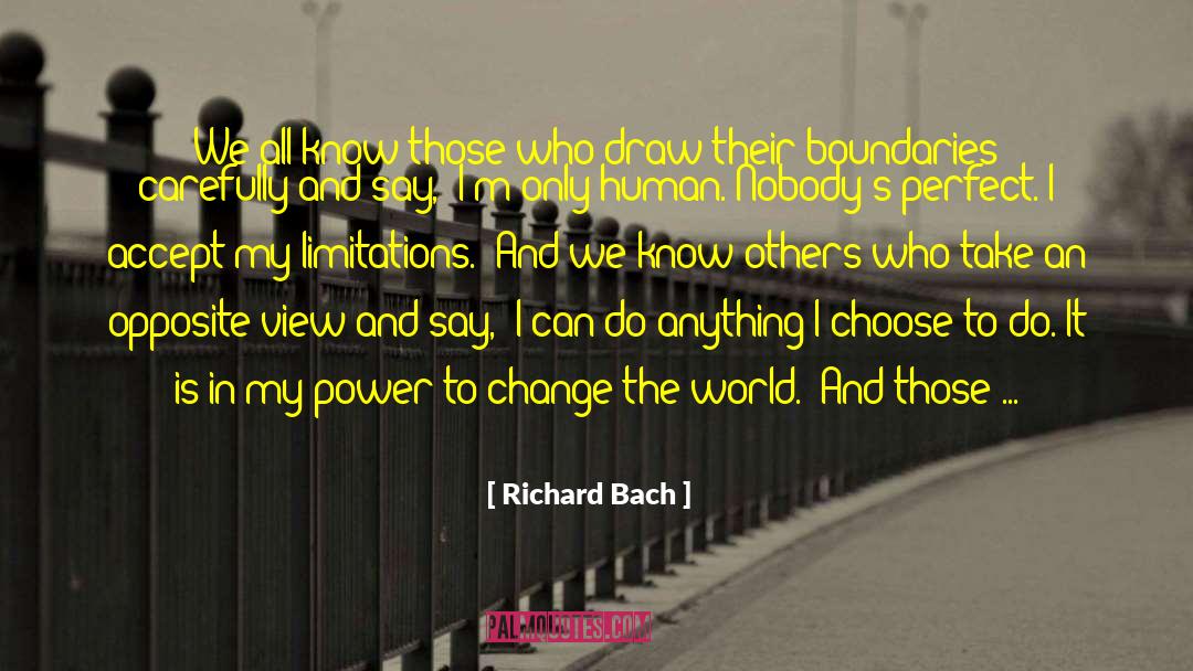 Im Only Human quotes by Richard Bach