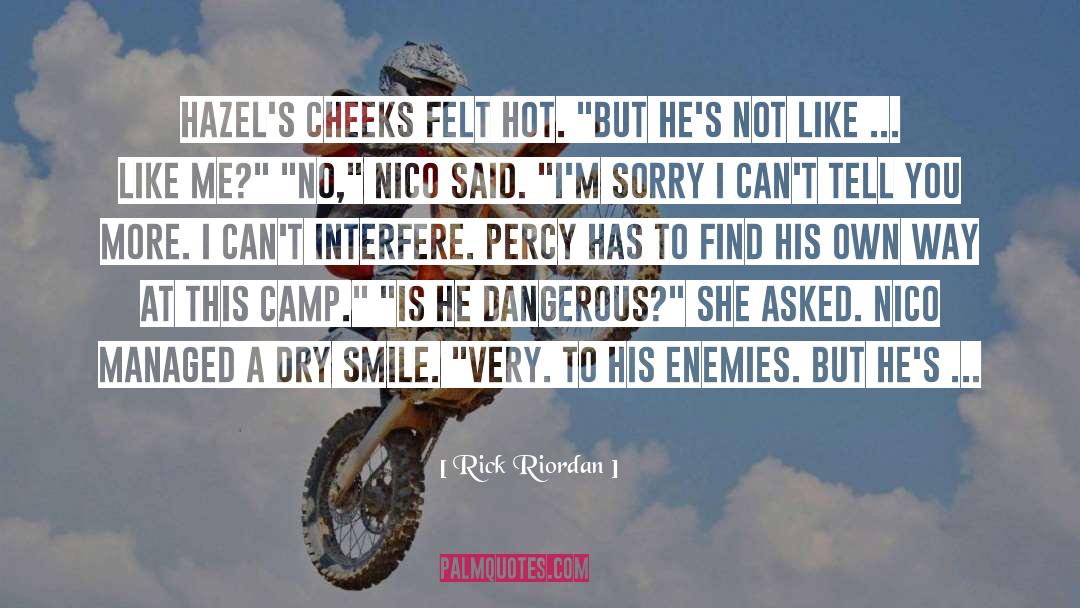 Im Sorry quotes by Rick Riordan