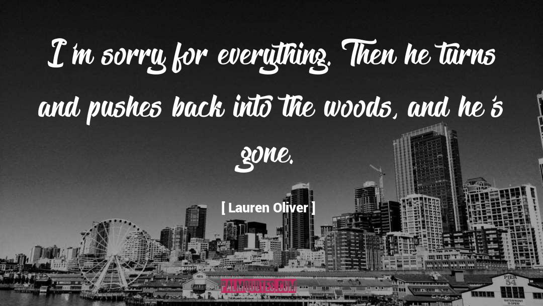 Im Sorry quotes by Lauren Oliver