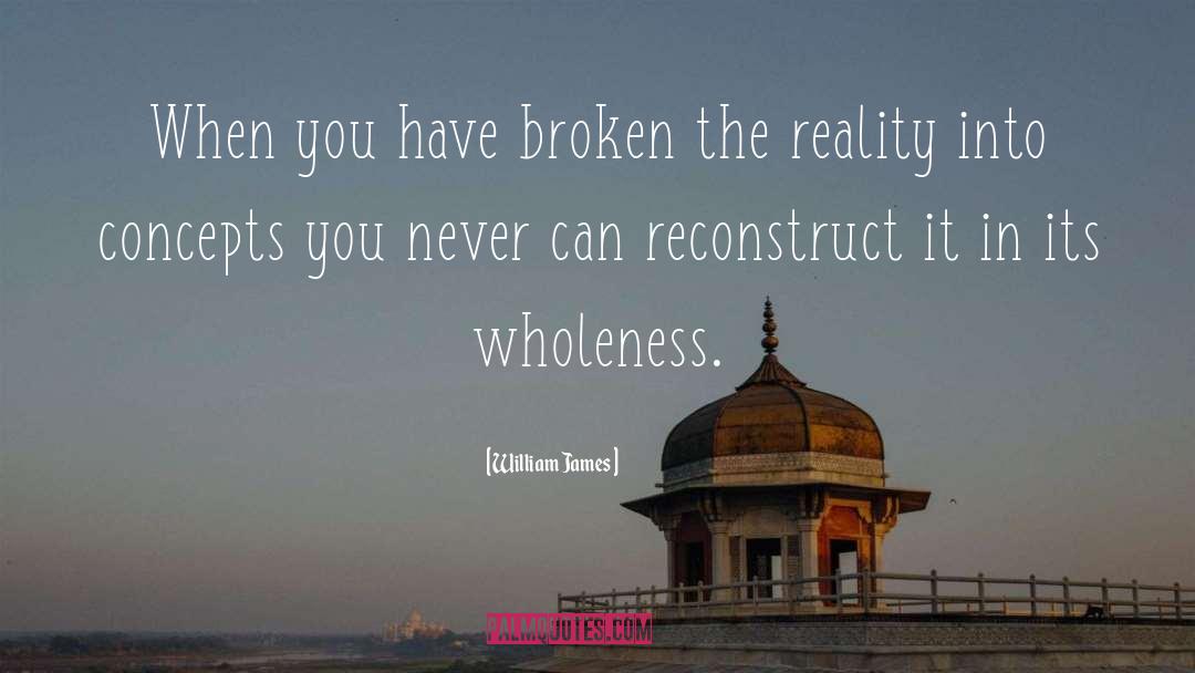 Image Versus Reality quotes by William James
