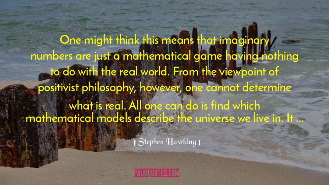 Imaginary Numbers quotes by Stephen Hawking