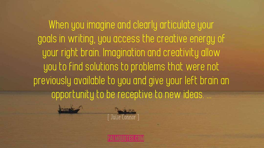 Imagination And Creativity quotes by Julie Connor