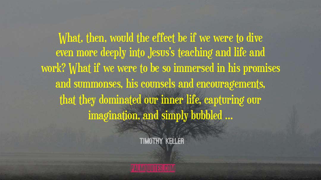 Imagination Comfort quotes by Timothy Keller