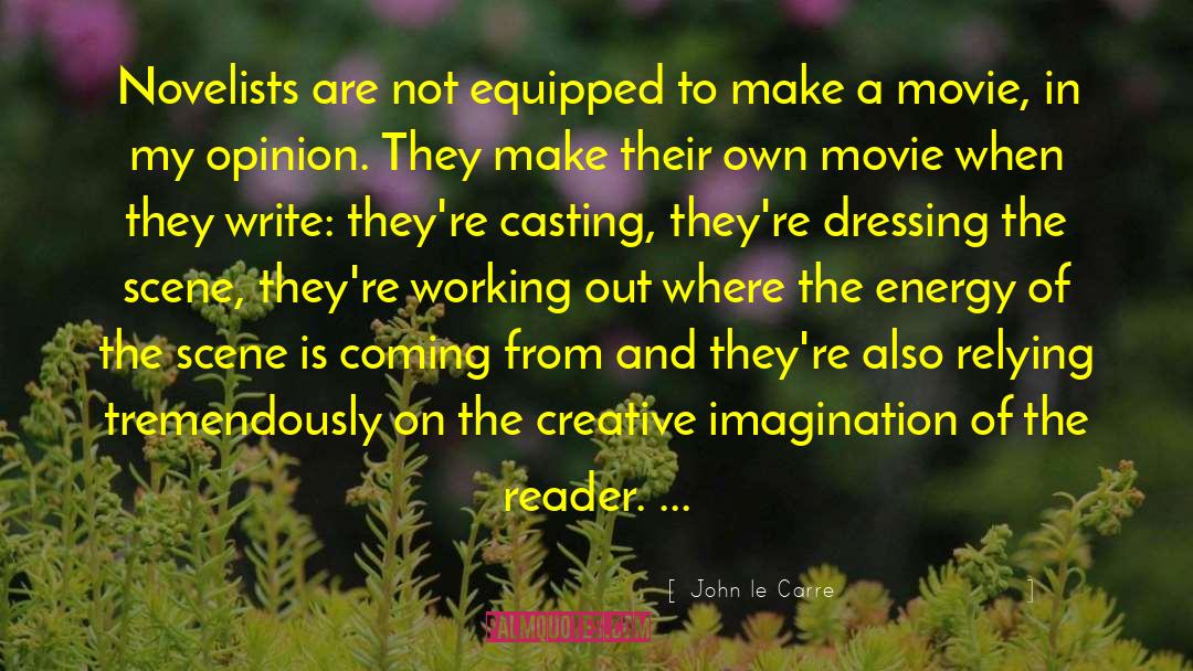 Imagination Writing quotes by John Le Carre