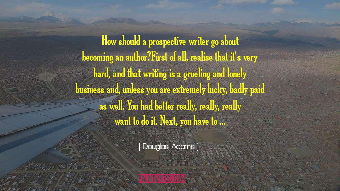 Imagination Writing quotes by Douglas Adams