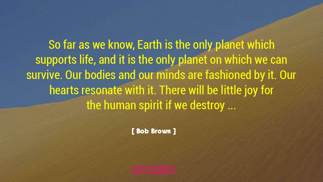 Imagine The World quotes by Bob Brown