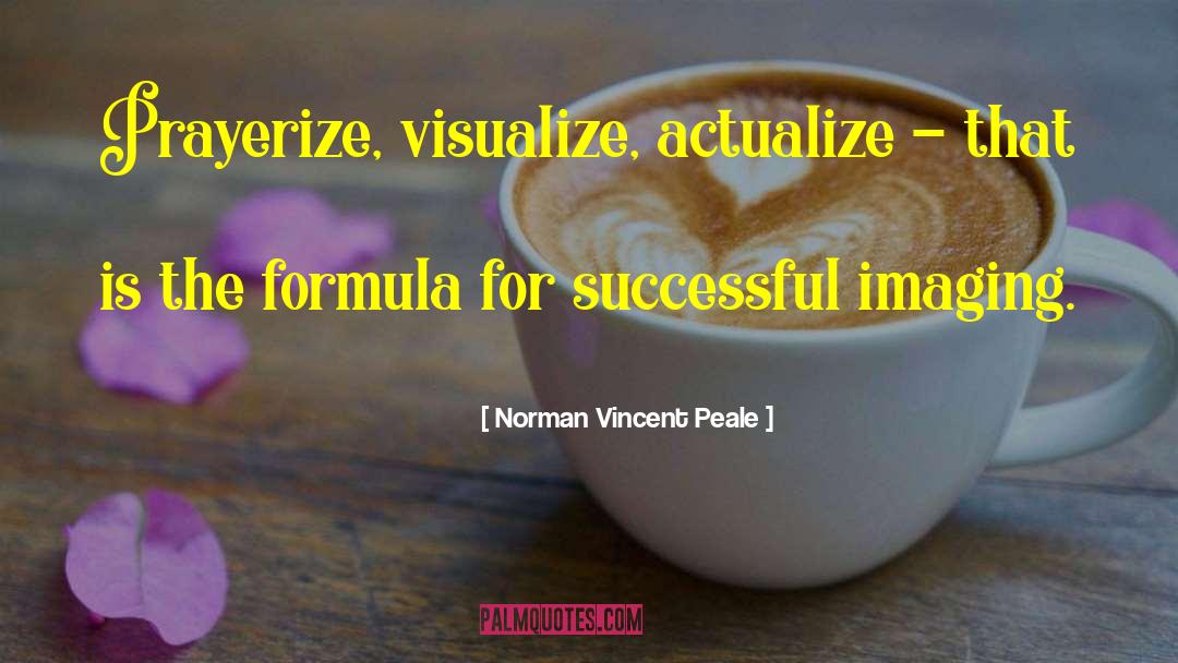 Imaging quotes by Norman Vincent Peale