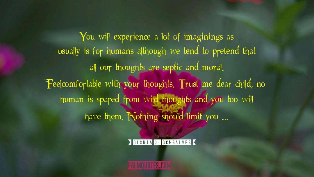 Imaginings quotes by Gloria D. Gonsalves