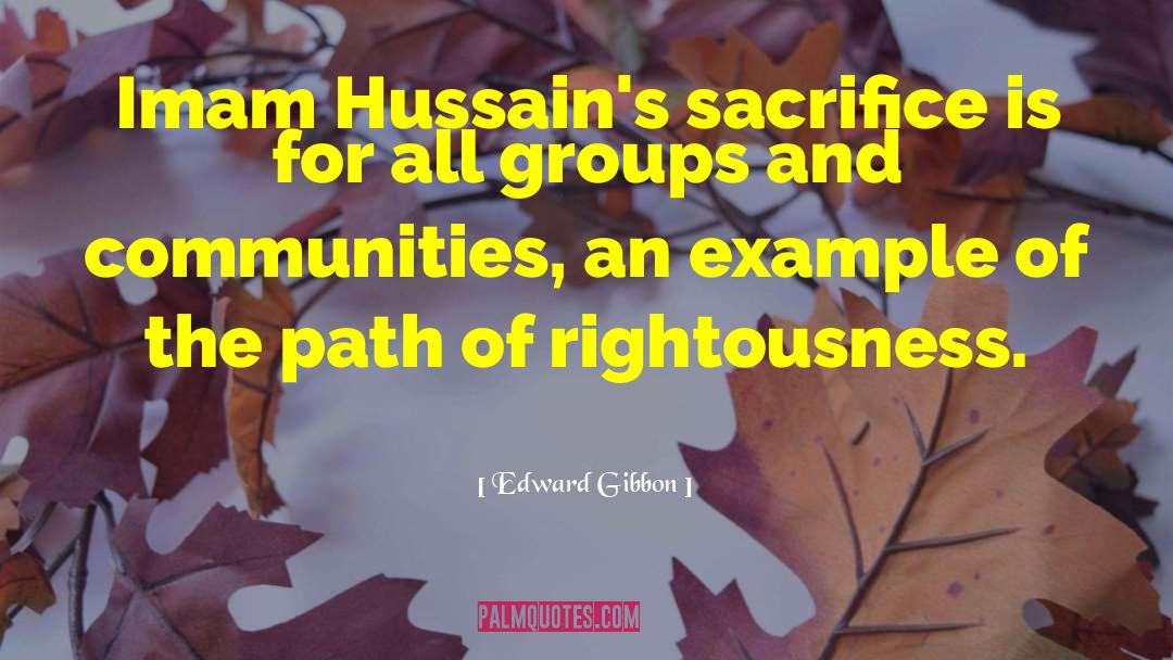 Imam Hussain Urdu quotes by Edward Gibbon