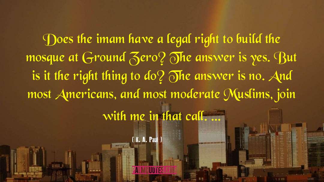 Imam quotes by K. A. Paul