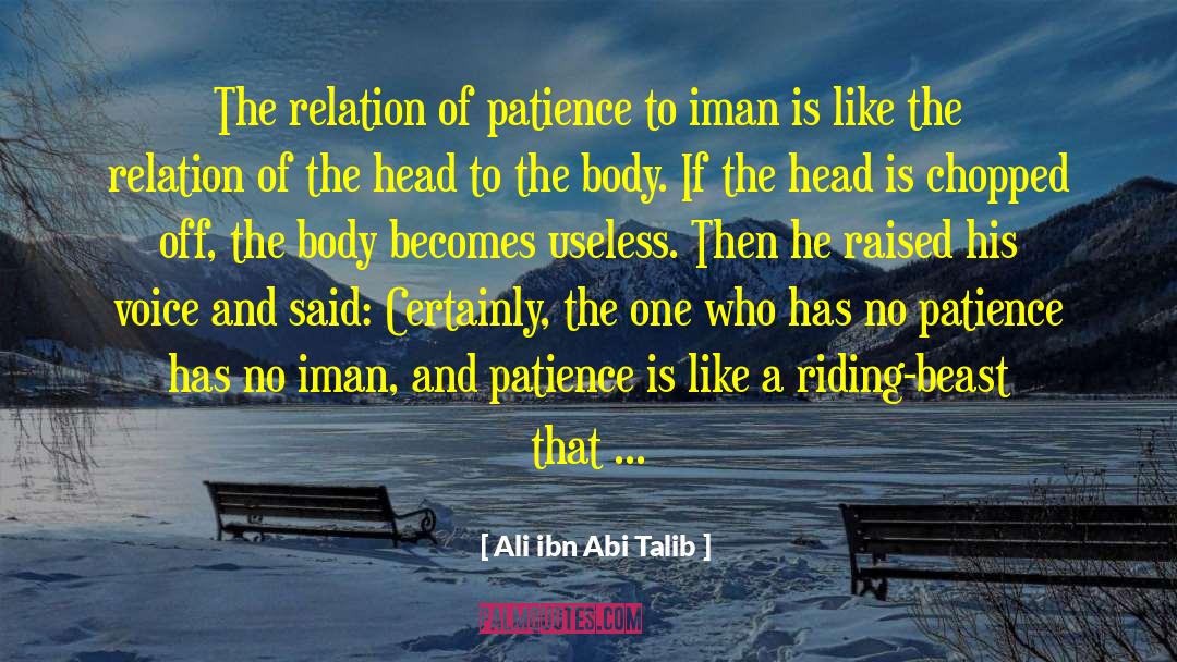 Iman quotes by Ali Ibn Abi Talib