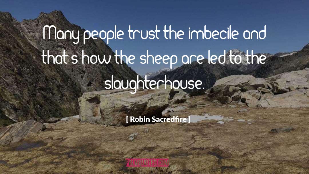 Imbecile quotes by Robin Sacredfire