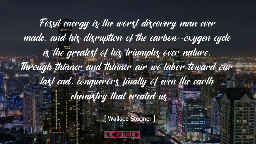 Imberger Carbon quotes by Wallace Stegner