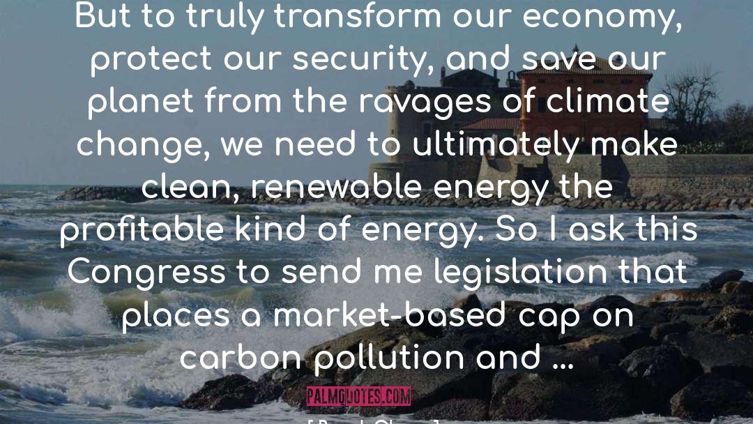 Imberger Carbon quotes by Barack Obama