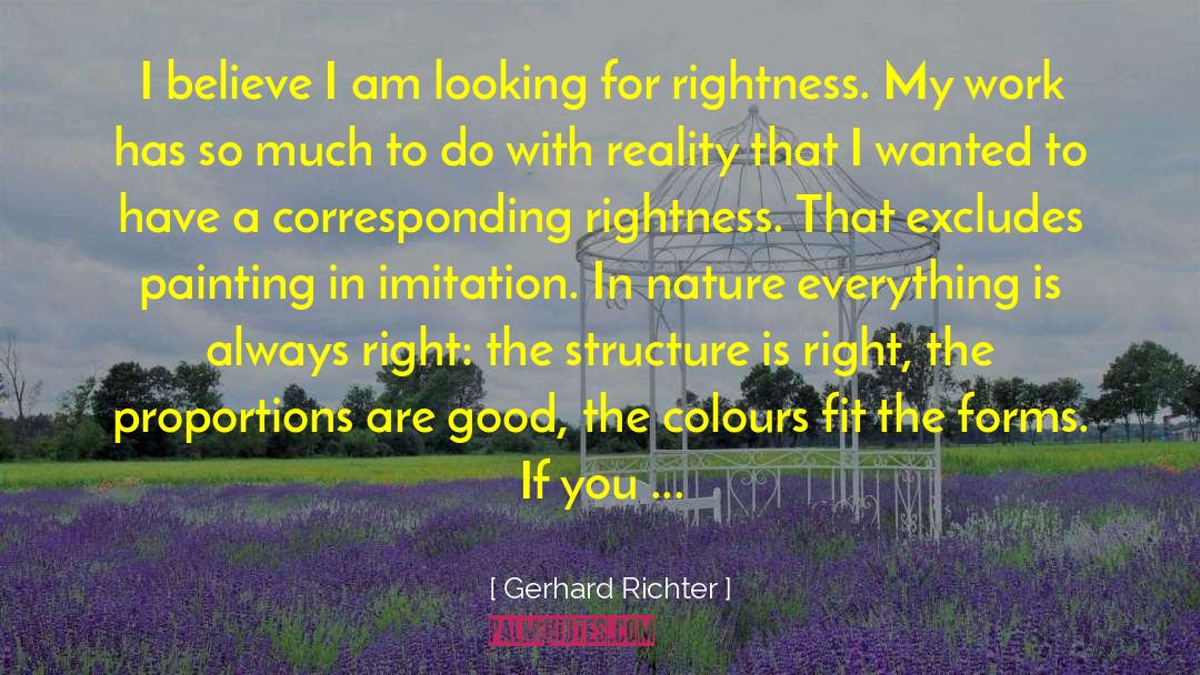 Imitate quotes by Gerhard Richter