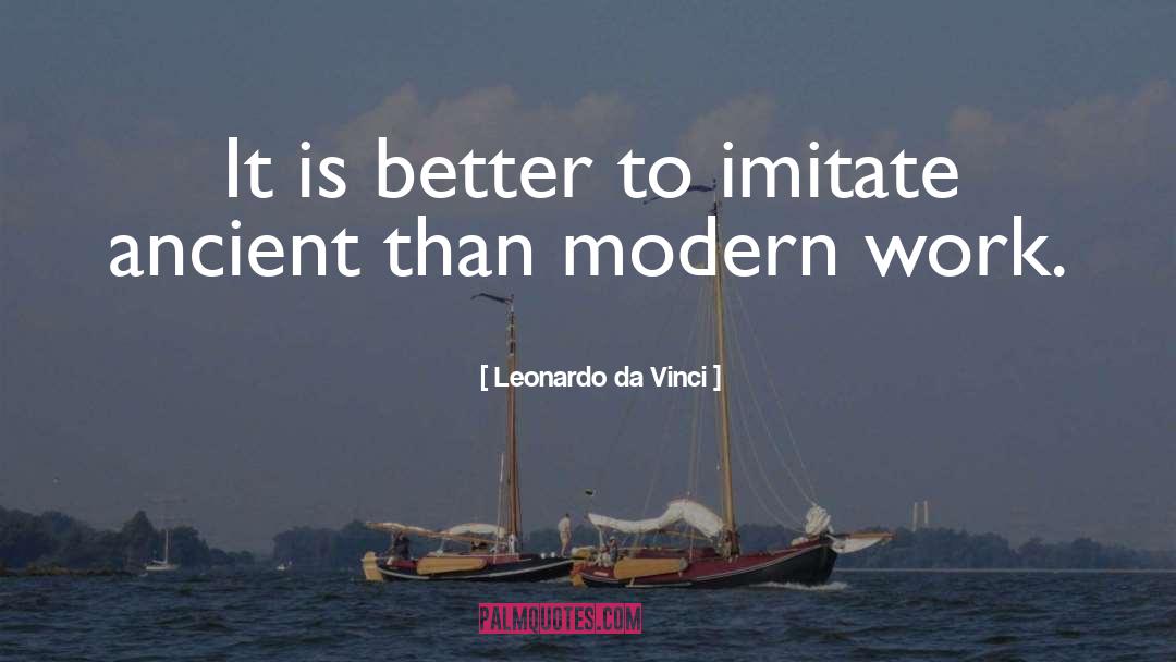 Imitate quotes by Leonardo Da Vinci