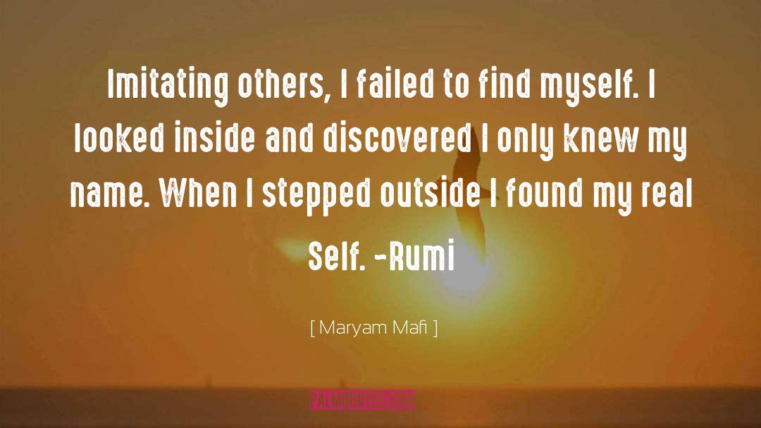 Imitating Others quotes by Maryam Mafi