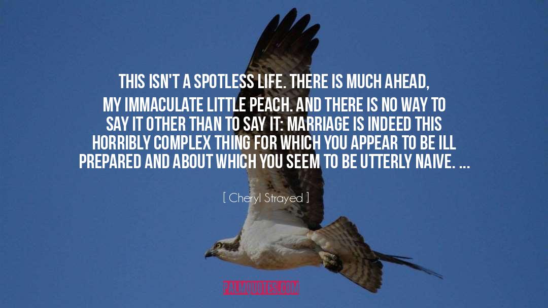 Immaculate quotes by Cheryl Strayed