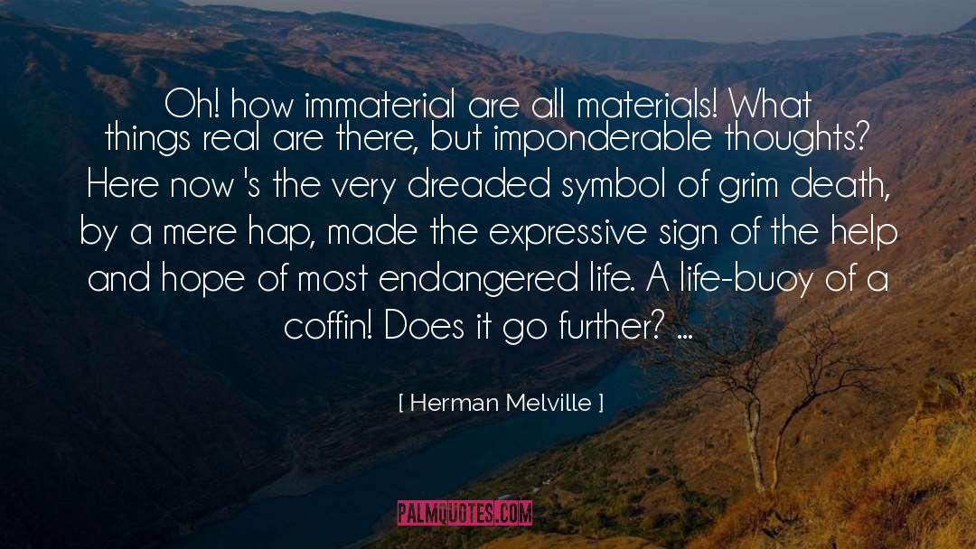 Immaterial quotes by Herman Melville