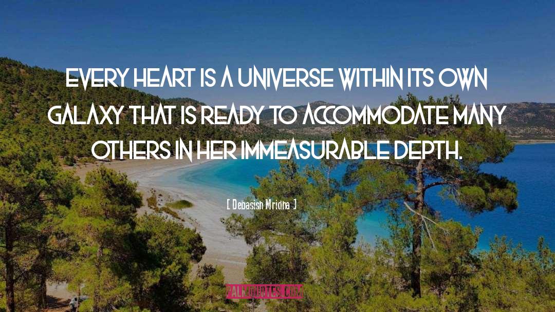 Immeasurable Depth Of A Heart quotes by Debasish Mridha