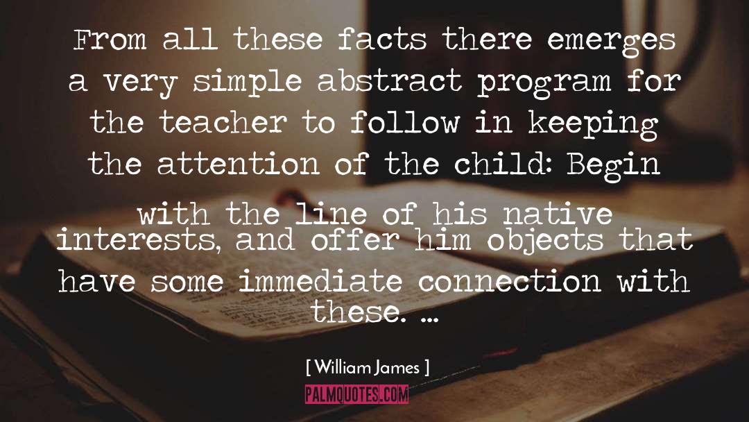 Immediate Connection quotes by William James