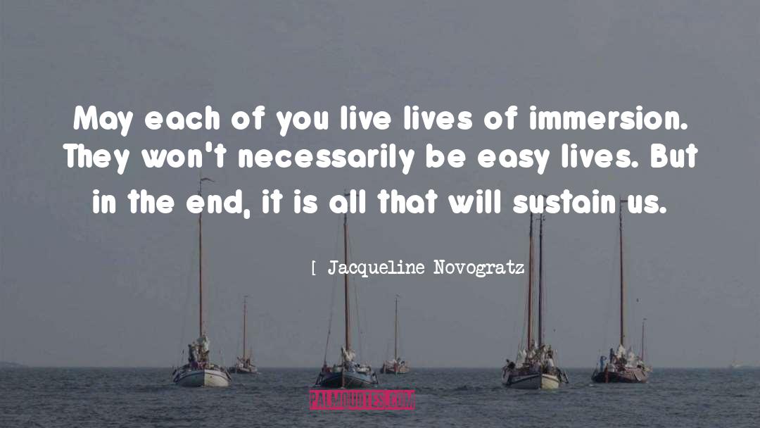 Immersion quotes by Jacqueline Novogratz