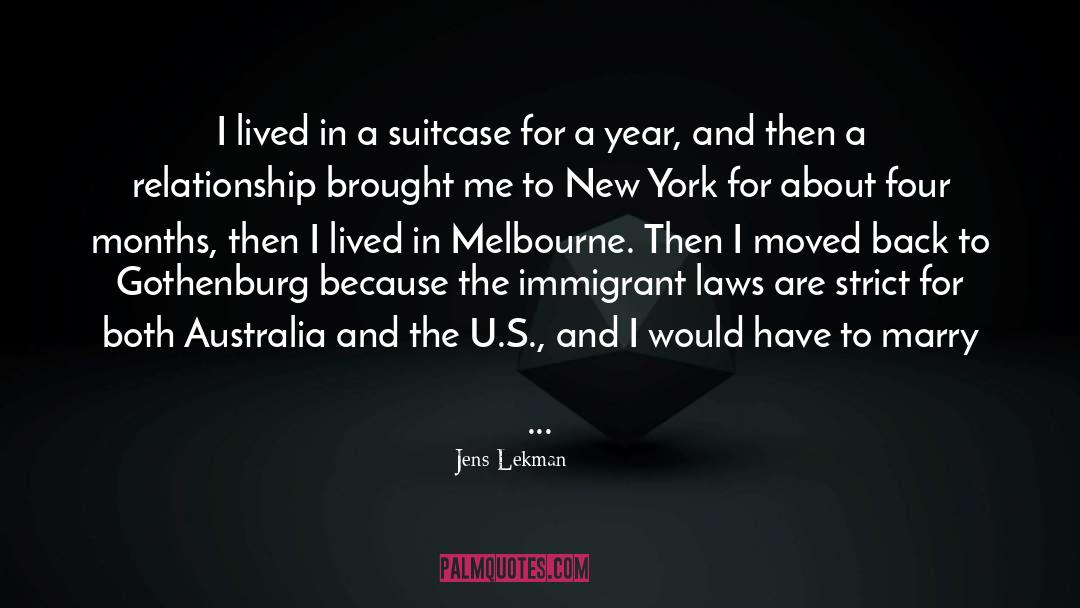 Immigrants quotes by Jens Lekman