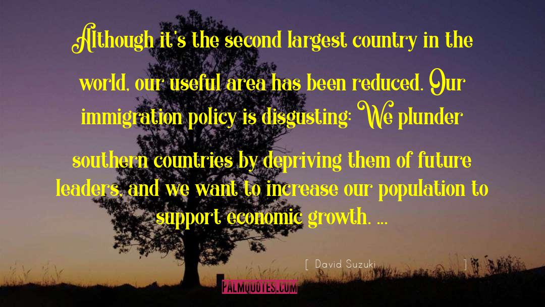 Immigration quotes by David Suzuki