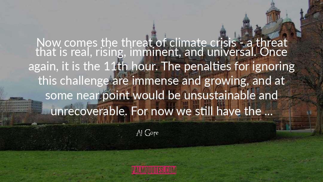 Imminent quotes by Al Gore