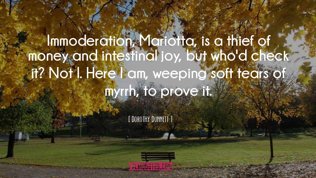 Immoderation quotes by Dorothy Dunnett