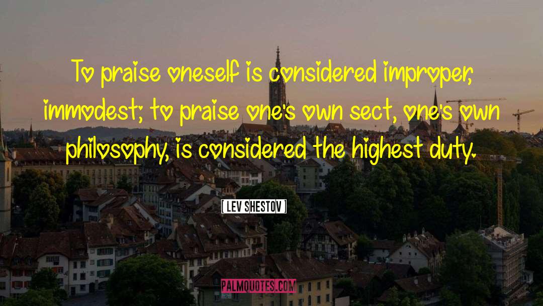 Immodest quotes by Lev Shestov