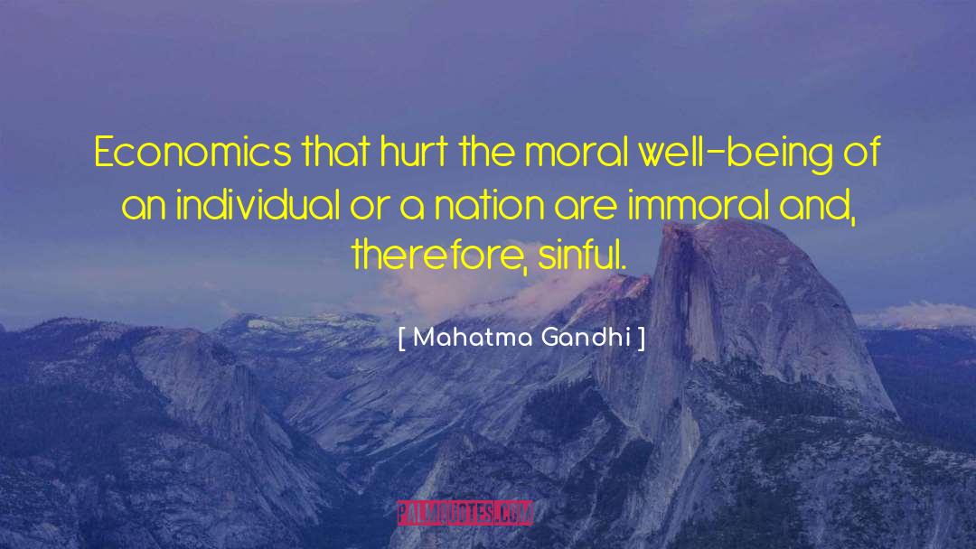 Immoral quotes by Mahatma Gandhi