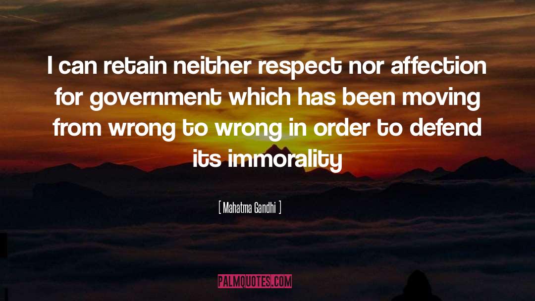 Immorality quotes by Mahatma Gandhi