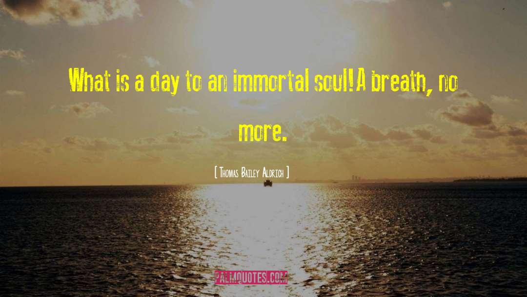 Immortal Soul quotes by Thomas Bailey Aldrich